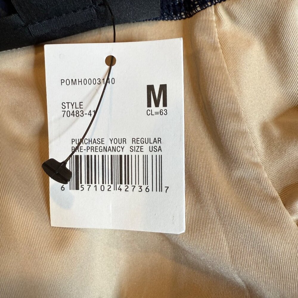 A Pea in the Pod Navy Floral Maternity Swim Suit Size M NWT - Picture 4 of 4